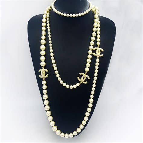 buy chanel pearl necklace online